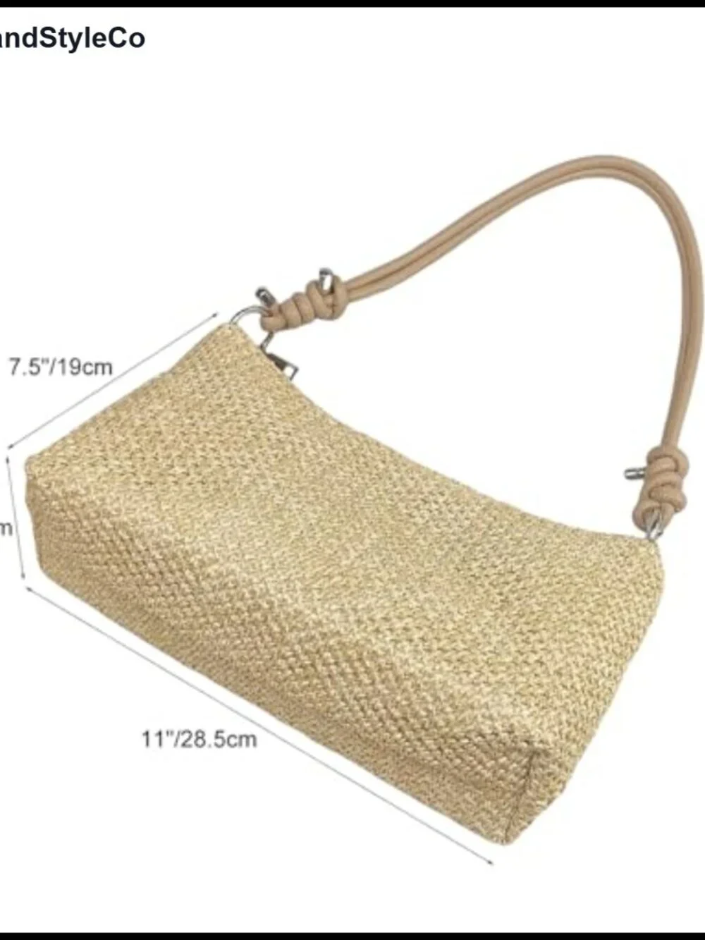 Women Straw Purse Shoulder Handbag Woven Hobo Bag for Beach